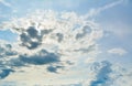 Background of dark clouds before a thunder-storm Royalty Free Stock Photo