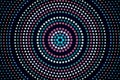 Background with dark halftone geometric circles