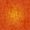 Background dark orange color halloween with crucifix pattern tex