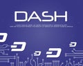 Background dash blockchain style collection