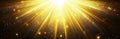 A background of de-focused glitter lights in black and gold, creating a banner effect