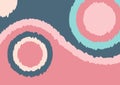 Background with decorative spots in pastel colors. Abstract vector background. Horizontal composition A4