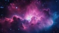 background A deep space nebulae with a mix of colors and shapes. The image shows a large cloud of gas and dust Royalty Free Stock Photo