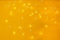 Background of defocussed golden festive lights. Christmas time Royalty Free Stock Photo