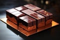 Dark food bar delicious tasty brown dessert gourmet snack sweets black background chocolate candy