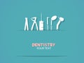 Background with dentistry tools Royalty Free Stock Photo