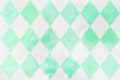 Pastel mint checkered diamond pattern