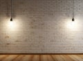 Background design interior blank room floor wall indoor home light stage lamp wood vintage texture illuminated white Royalty Free Stock Photo