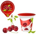 Background for design of packing yogurt