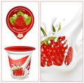 Background for design of packing yogurt.