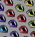 cool helmet pattern yellow background Royalty Free Stock Photo