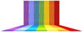Background design with rainbow floor Royalty Free Stock Photo