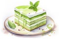 Background dessert white food sweet gourmet tasty green delicious cake bakery cream