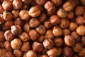 Background detail of a pile of hazelnuts shelled Royalty Free Stock Photo