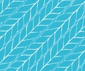 Background with diagonal braids. Endless stylish hand drawn winter knitting texture