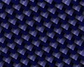 Blue Squares like fiber carbone concept with shadows Royalty Free Stock Photo