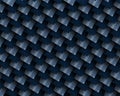 Blue and white Squares like fiber carbone concept Royalty Free Stock Photo