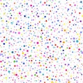 The background of different colored dots of variable sizes, located of different density on white. Royalty Free Stock Photo