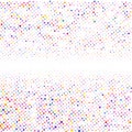 The background of different colored dots of variable sizes, located of different density on white. Royalty Free Stock Photo