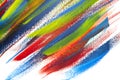 Background from different strokes of red, yellow, green and blue paint Royalty Free Stock Photo