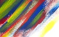 Background from different strokes of red, yellow, green and blue paint Royalty Free Stock Photo
