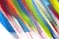 Background from different strokes of red, yellow, green and blue paint Royalty Free Stock Photo