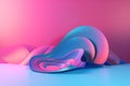 background colours vibrant colorful flowing futuristic banner bright dynamic generative ai pink flow blank. Generative