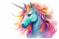 Background dream horn animal art unicorn fantasy white head magic horse beauty illustration Royalty Free Stock Photo