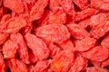 Background of dried Chinese wolfberries Royalty Free Stock Photo