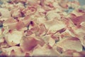 Background of dried rose petals Royalty Free Stock Photo
