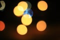 Background of a drop of light on a dark background. Royalty Free Stock Photo