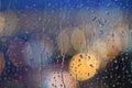 Background drops trickle down the glass Royalty Free Stock Photo