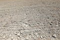 background of the dry plowed land due to drought Royalty Free Stock Photo