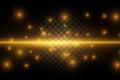 Background of dust particles with light, bright flashes of stars on a transparent background. Royalty Free Stock Photo
