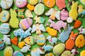 Background of Easter cakes Royalty Free Stock Photo