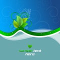 Background with ecological theme