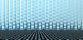 Background of electric light blue metal grids. Abstract backgrounds. 3d rendering.