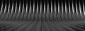 A background of an Elegant and Modern 3D Rendering image of a dark grey carbon fiber cable rising like a wall