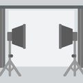Background of empty photo studio. Royalty Free Stock Photo