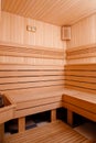 background of empty sauna room