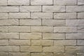 Background of empty white brick old wall Royalty Free Stock Photo