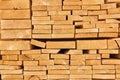 Background - ends of stacked boards Royalty Free Stock Photo