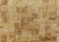 Background - the ends of wooden beams, glued furniture panel. Royalty Free Stock Photo