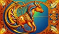 Background energy color light mystical horse life nature design