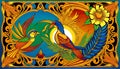 Background energy color light new beginning mythical bird fantasy