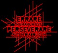 Background Errare humanum est perseverare autem diabolicum, lines, red, black,