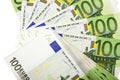 Background of euro bills