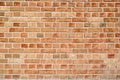 Evenly red brick wall