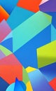 Bright multicolored rainbow paper background. Geometric. Vivid colors layout. Abstract colorful texture layout Royalty Free Stock Photo