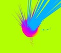 Background with exploding rays. Abstract vector illustration with dynamic effect. Cover design template. Royalty Free Stock Photo
